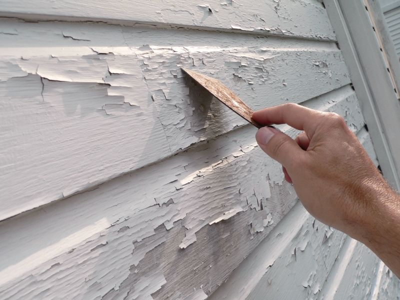 scraping flaking exterior paint